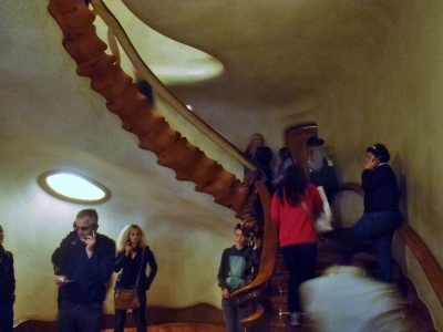 .... and climbing stairs ...