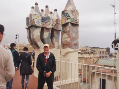 as roof top adornos,  seen only by la familia de la casa ...  (on the 7'th floor roof)