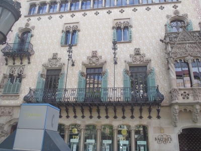 with a colorful and curious facade ...