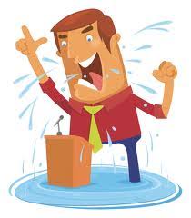 spitting while talking